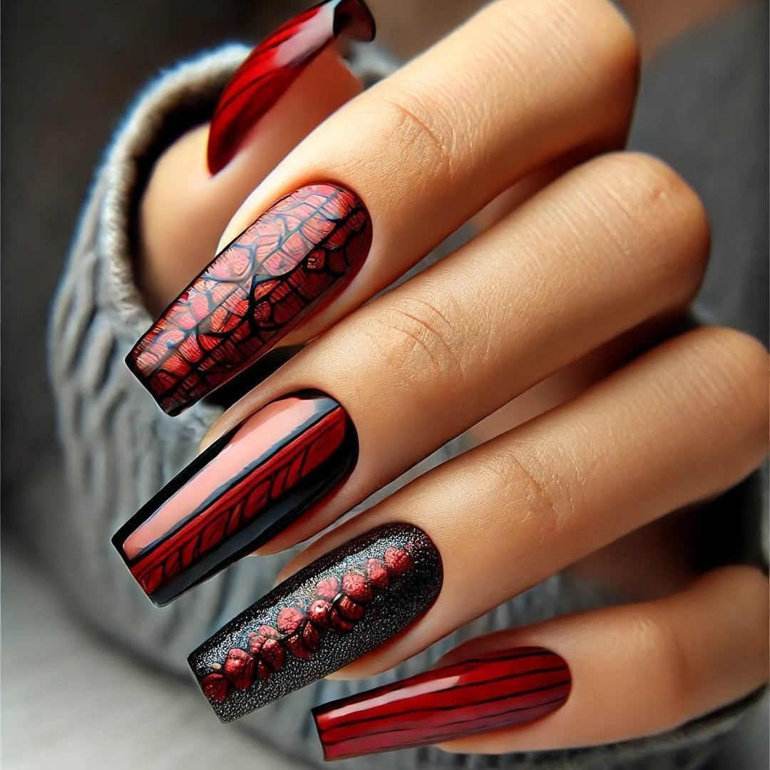 Artificial nails in modern Gothic design Stornfield