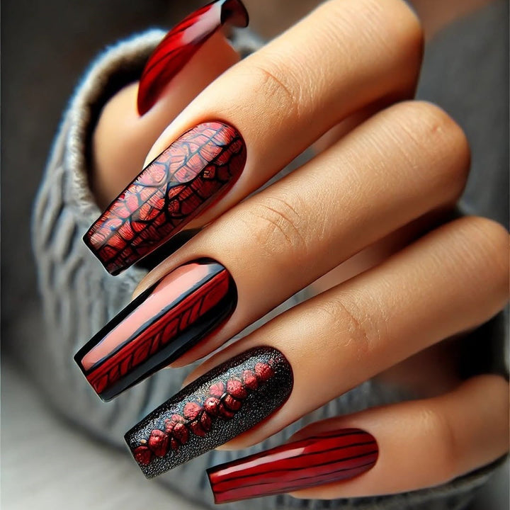 Artificial nails in modern Gothic design Stornfield