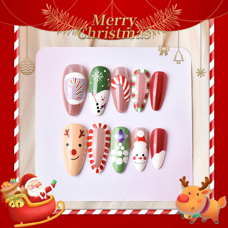 Festive Holiday Nail Art Design