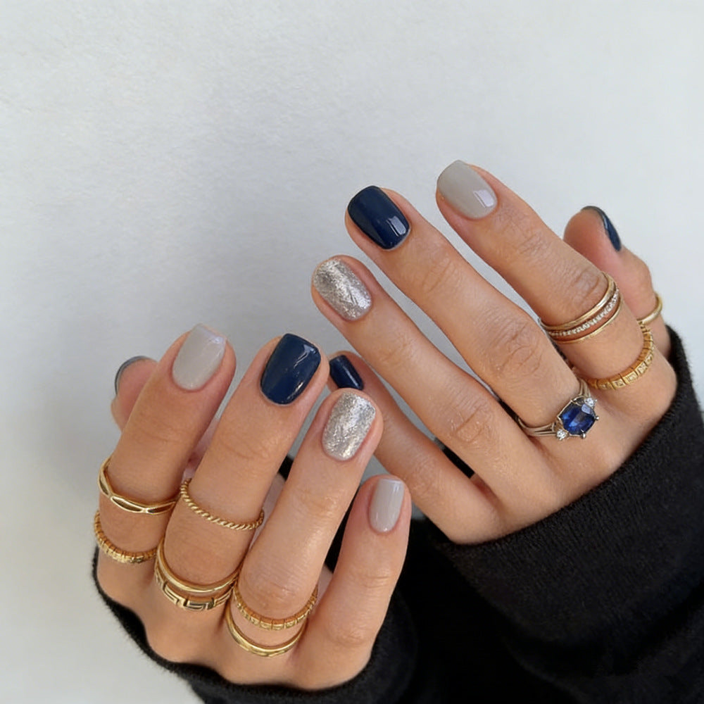Elegant artificial nails with various designs Stornfield