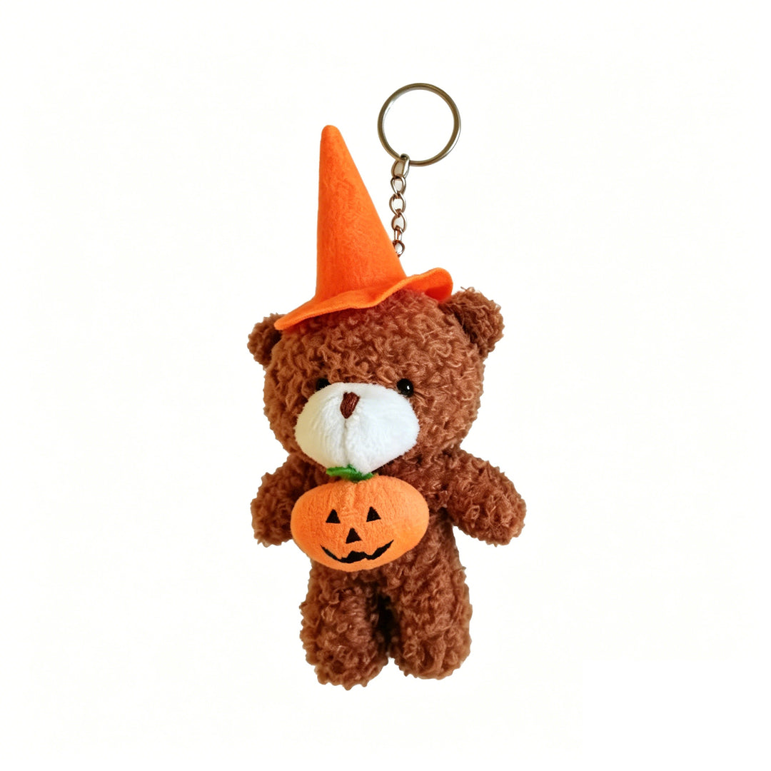 Cuddly Halloween Teddy Bear Keychain