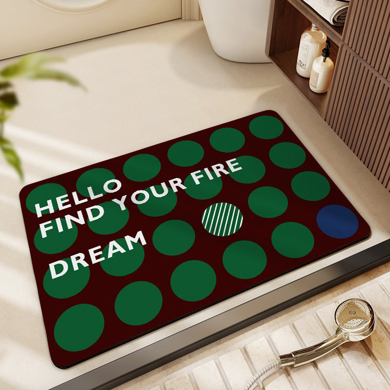 Decorative Honeycomb Bath Mat Stornfield