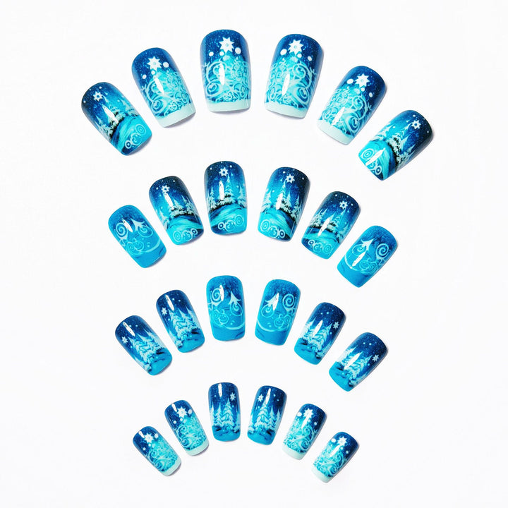 Artificial nails winter motif Stornfield