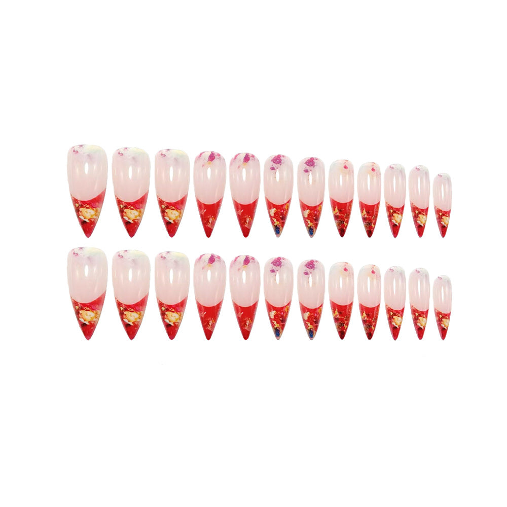 Glittering Stiletto Artificial Nails Stornfield