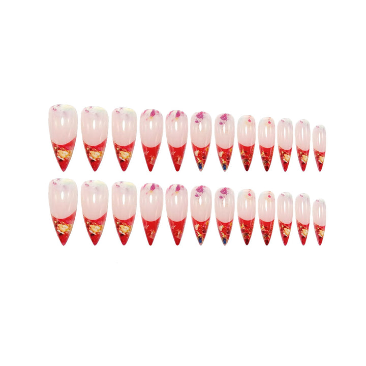 Glittering Stiletto Artificial Nails Stornfield
