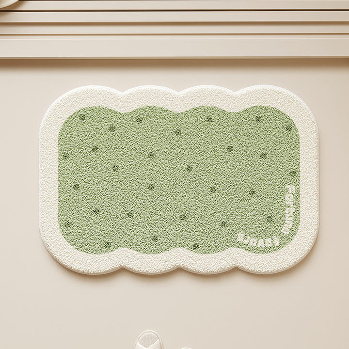 Cute Biscuit-Shaped Bath Mat