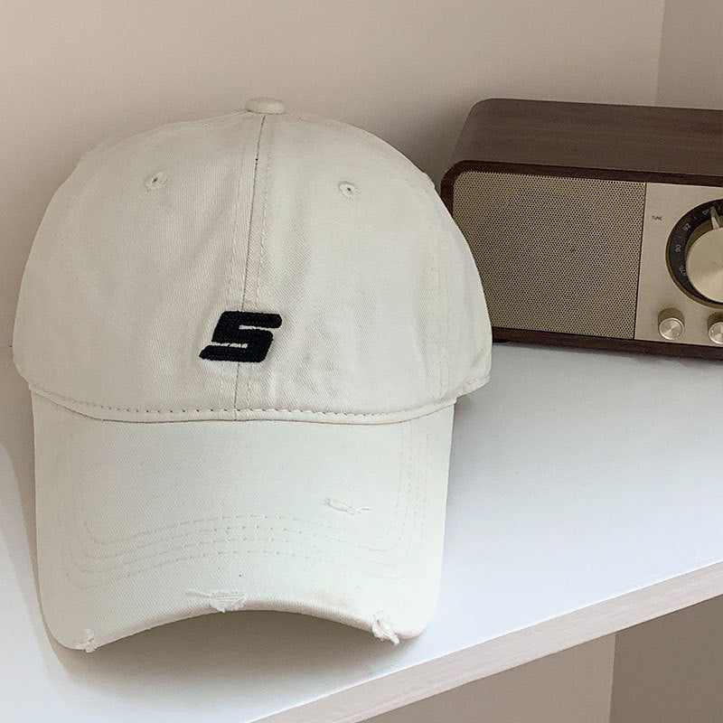 Men's Distressed Cotton Adjustable Baseball Cap Stornfield