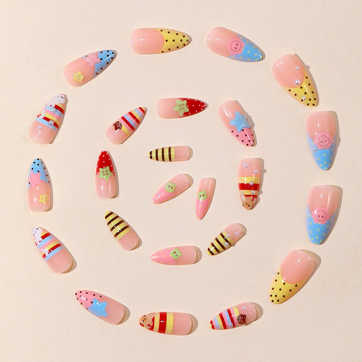 Whimsical Cartoon-Inspired 3D Nail Art Extensions Stornfield