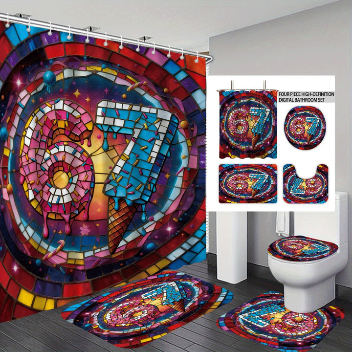 Colorful Dessert-Themed Bathroom Set Stornfield