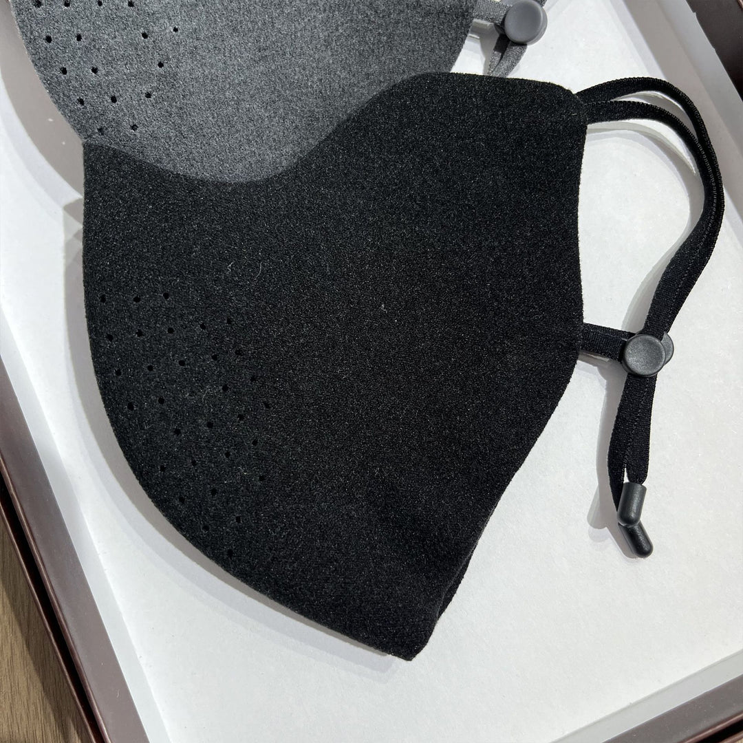Contoured Perforated Reusable Fabric Face Mask with Adjustable Ear Cords Stornfield