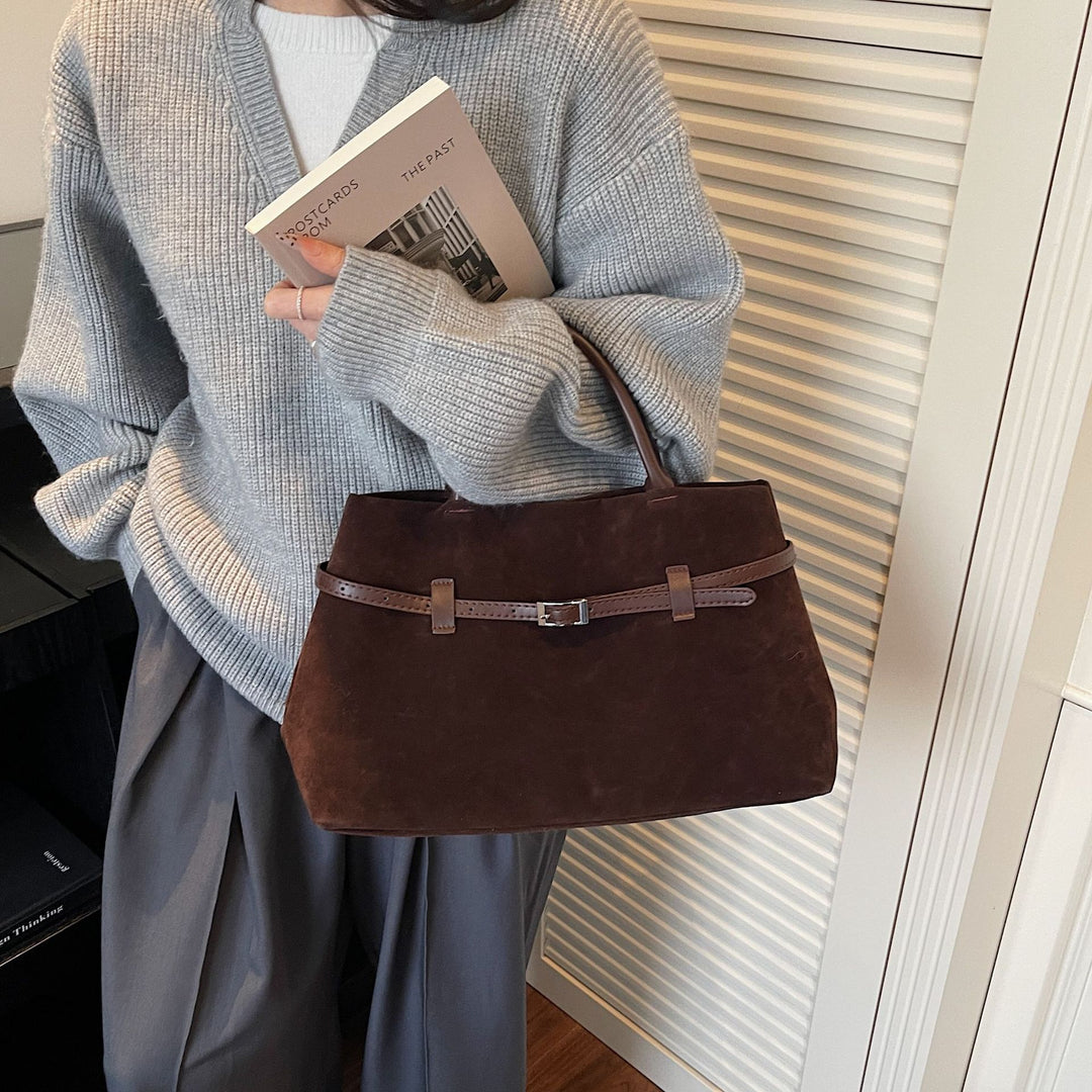 Elegant Suede Tote Bag
