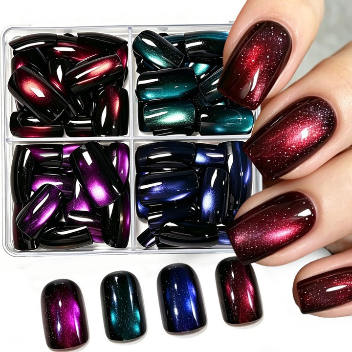 Magnetic Glitter Press-On Nail Set Stornfield