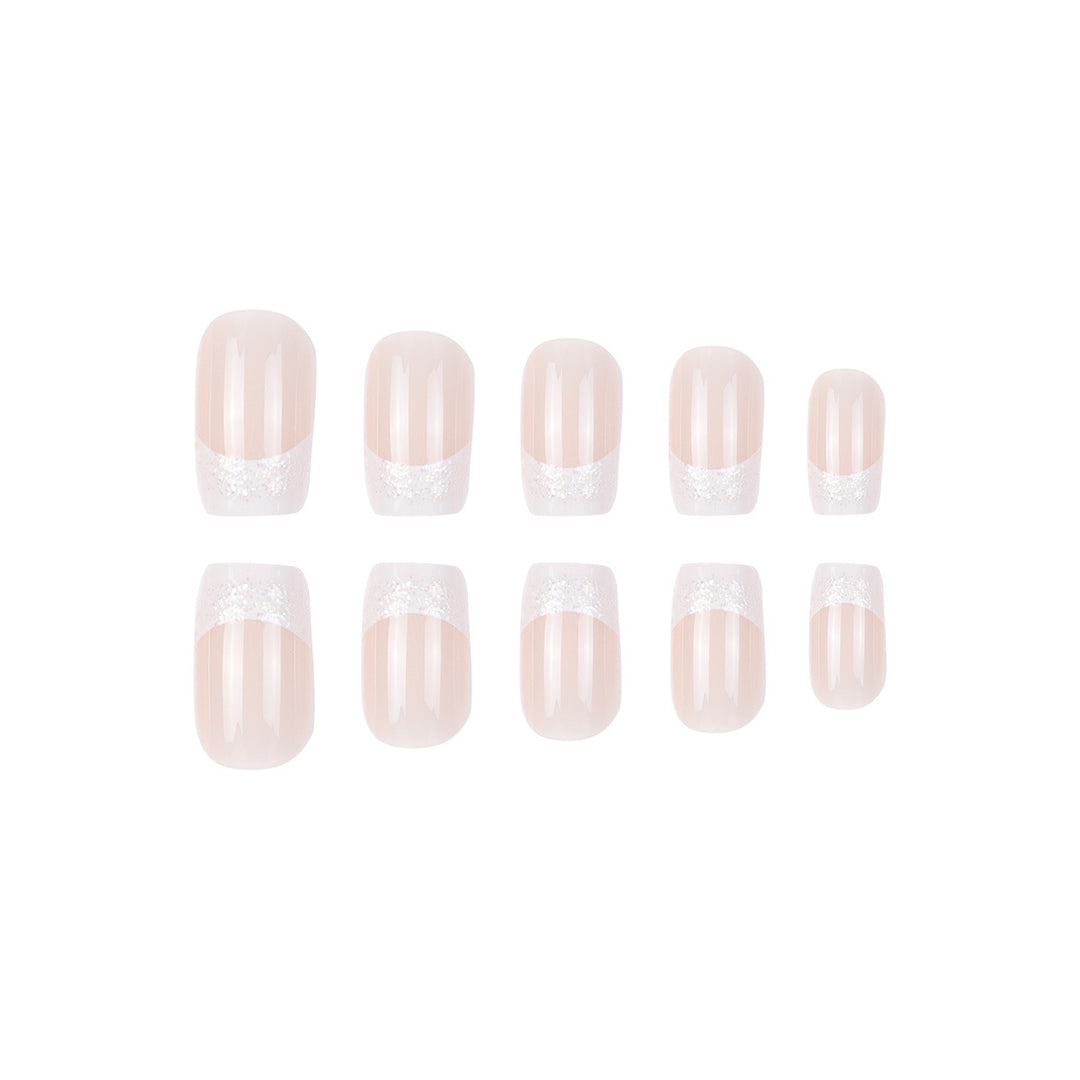 Elegant French Tip Press-On Nails Stornfield 1789085678
