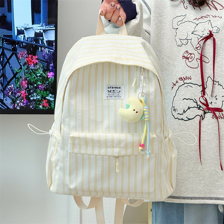 Striped Casual Backpack Stornfield