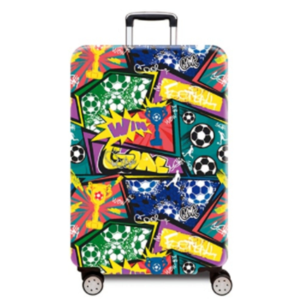 Women's hard-shell suitcase with dynamic football motif Stornfield