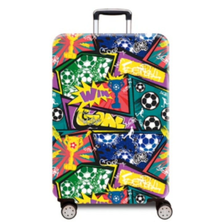 Women's hard-shell suitcase with dynamic football motif Stornfield