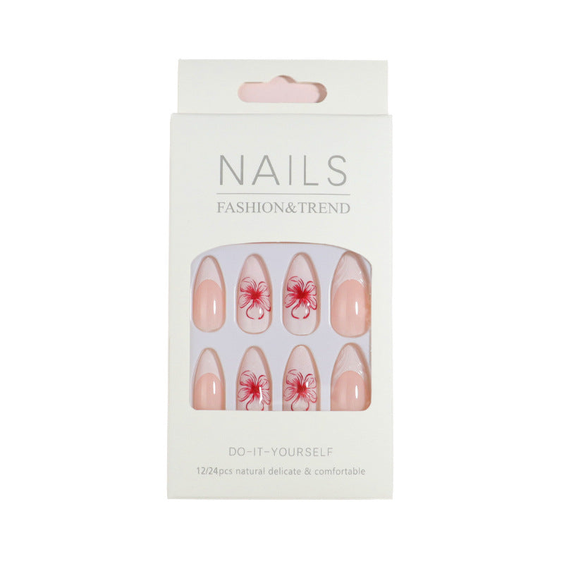 Premium Press-On Nail Set with Decorative Accents Stornfield