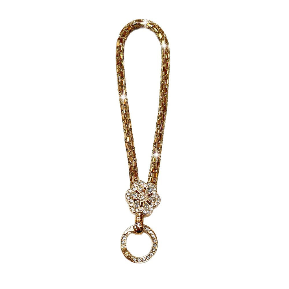 Elegant Crystal-Accented Keychain Holder Stornfield