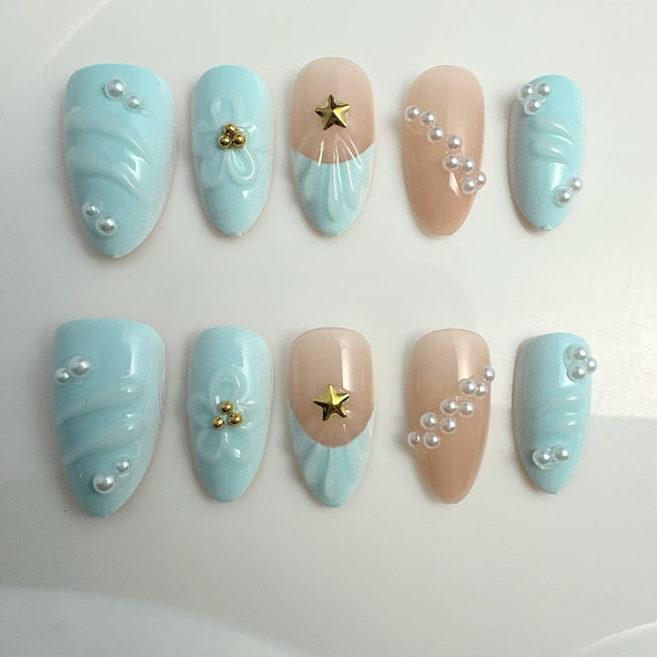 Creative nail art with floral accents Stornfield