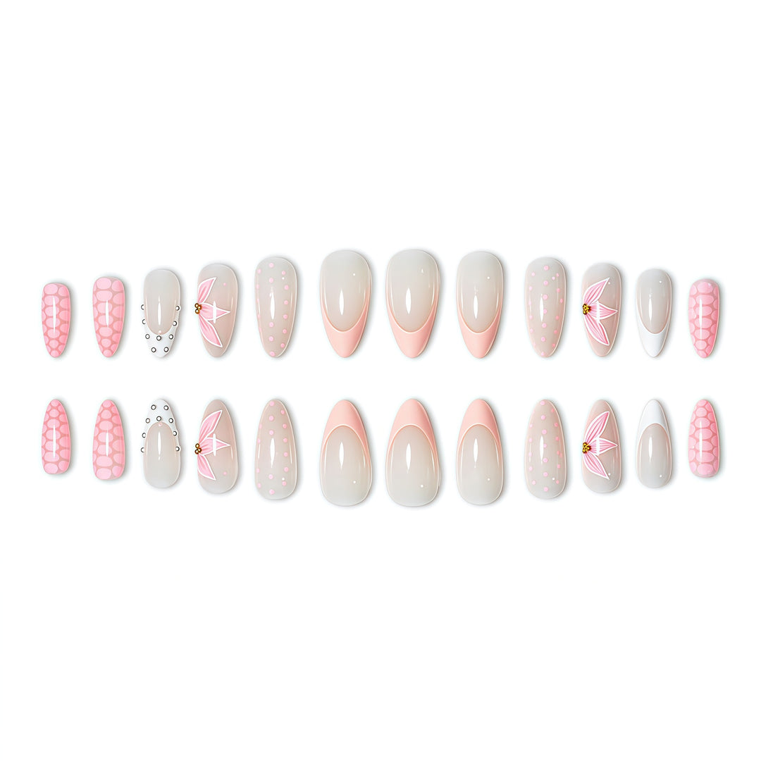 Floral Accent Nail Art Extensions Stornfield
