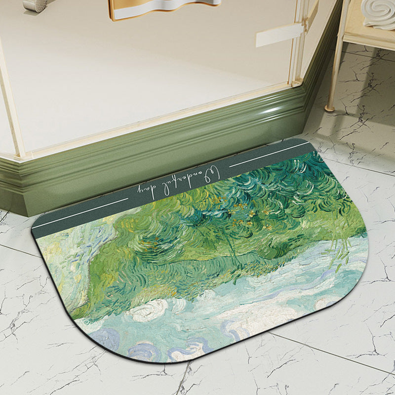 Artistic Shower Floor Mat