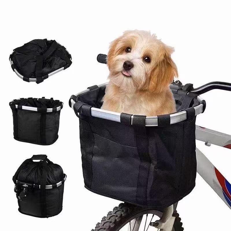 collapsible insulated front bike basket with quick-release mounting and waterproof liner Stornfield