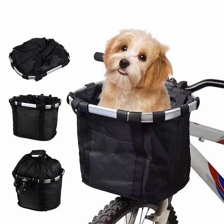 collapsible insulated front bike basket with quick-release mounting and waterproof liner Stornfield