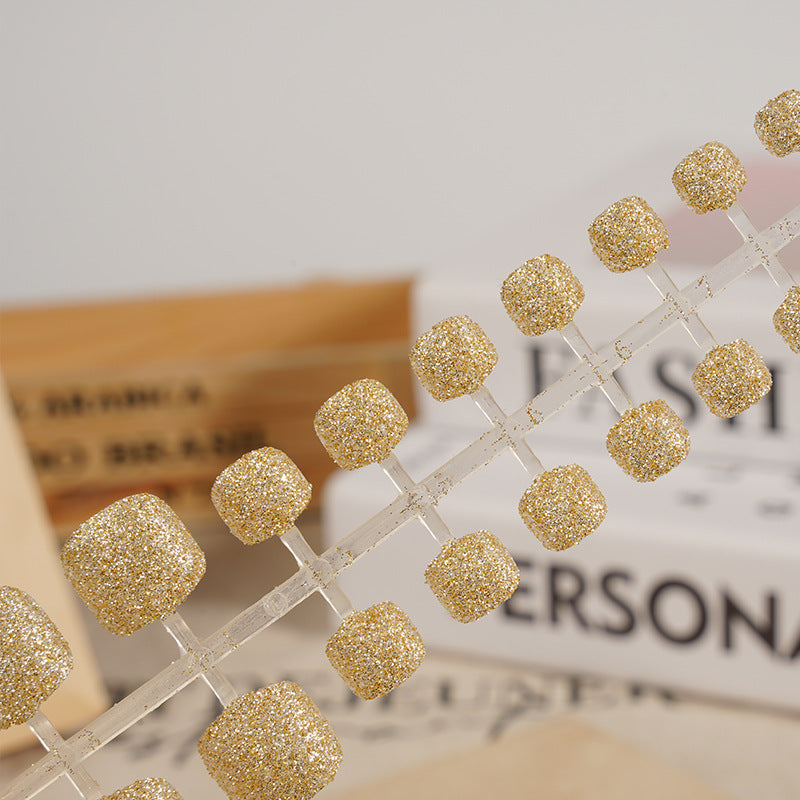Glittering Press-On Toenail Set Stornfield