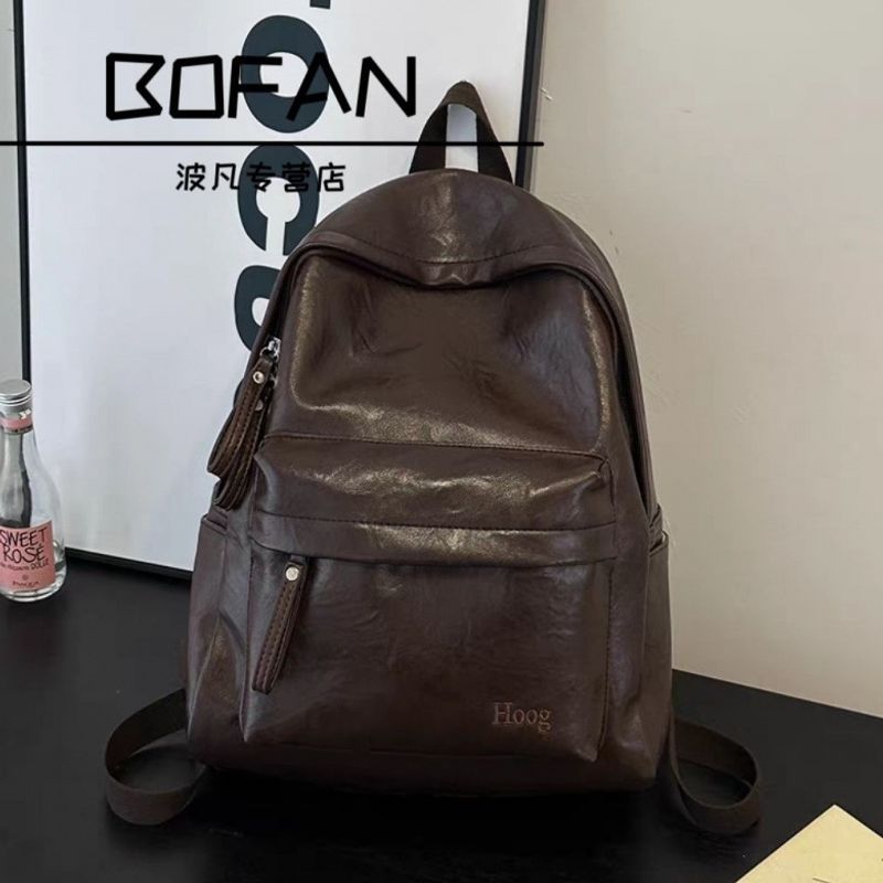 Casual Leather Backpack Stornfield