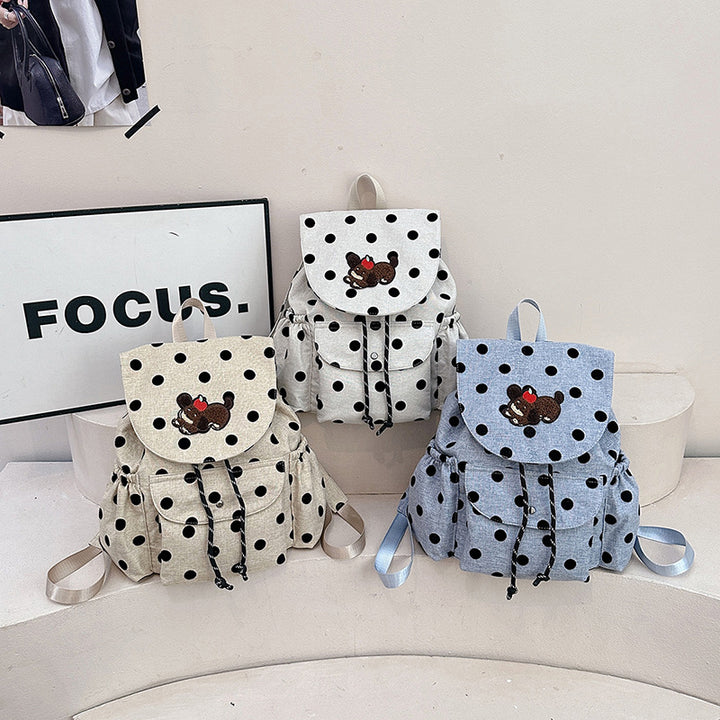 Playful Polka Dot Themed Backpack Stornfield