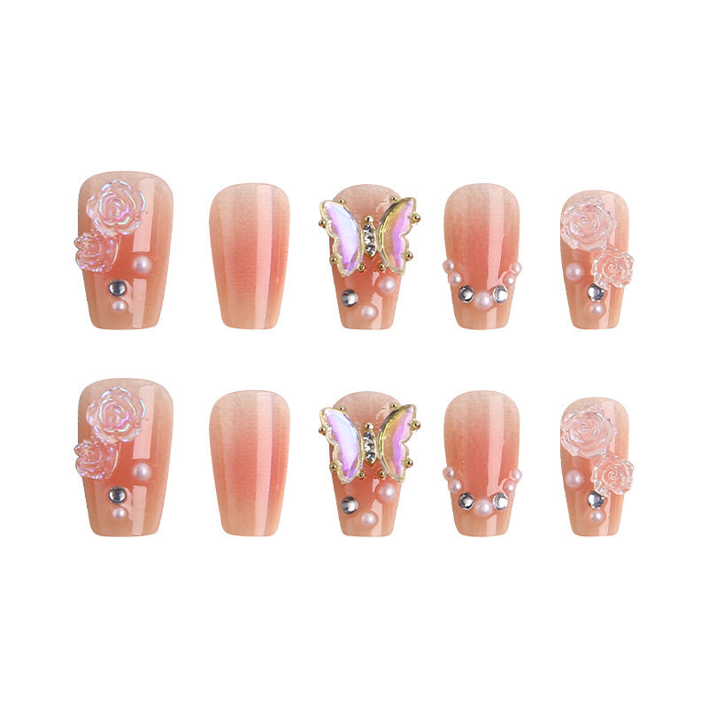 Decorative Press-On Nail Design Set