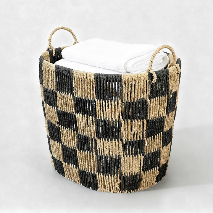 Stylish storage basket with handles Stornfield