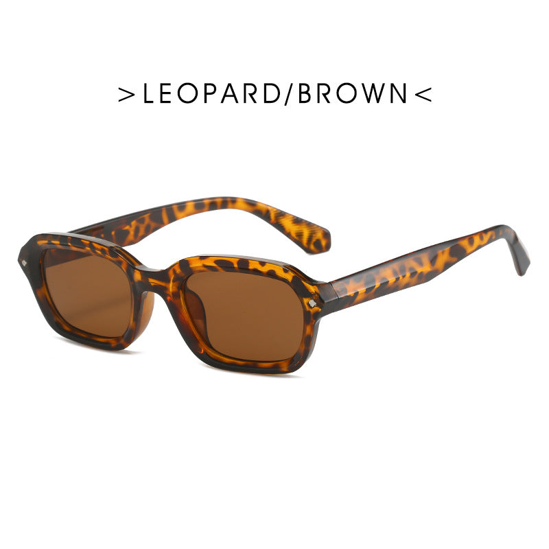 Ladies trendy rectangular sunglasses with completely transparent frame and UV protection Stornfield