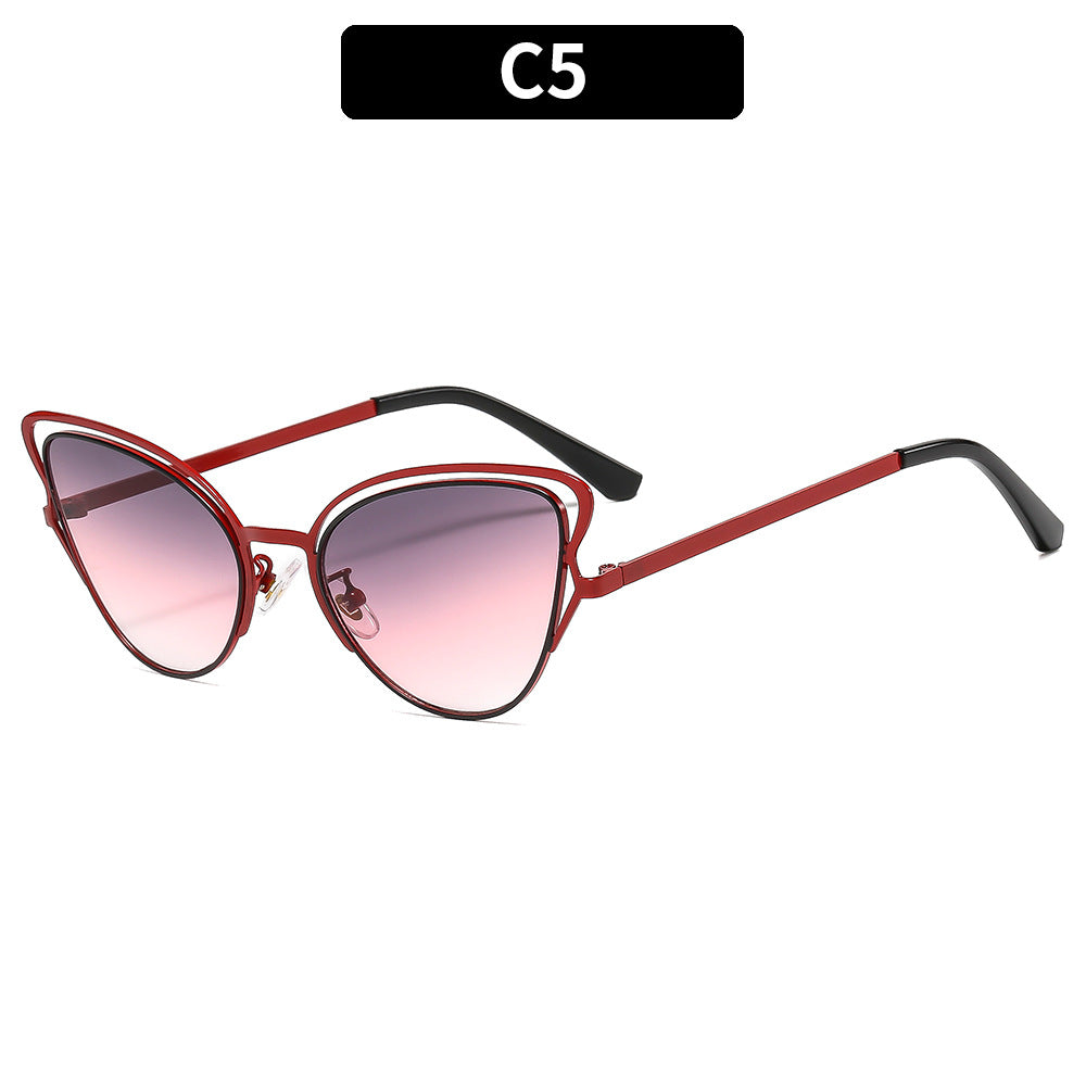 Women's Cat-Eye Sunglasses with Luxurious Metal Frame and High-Quality Gradient Lenses Stornfield