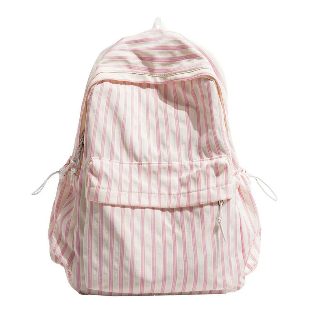 Backpack with Striped Design and Practical Side Pockets Stornfield