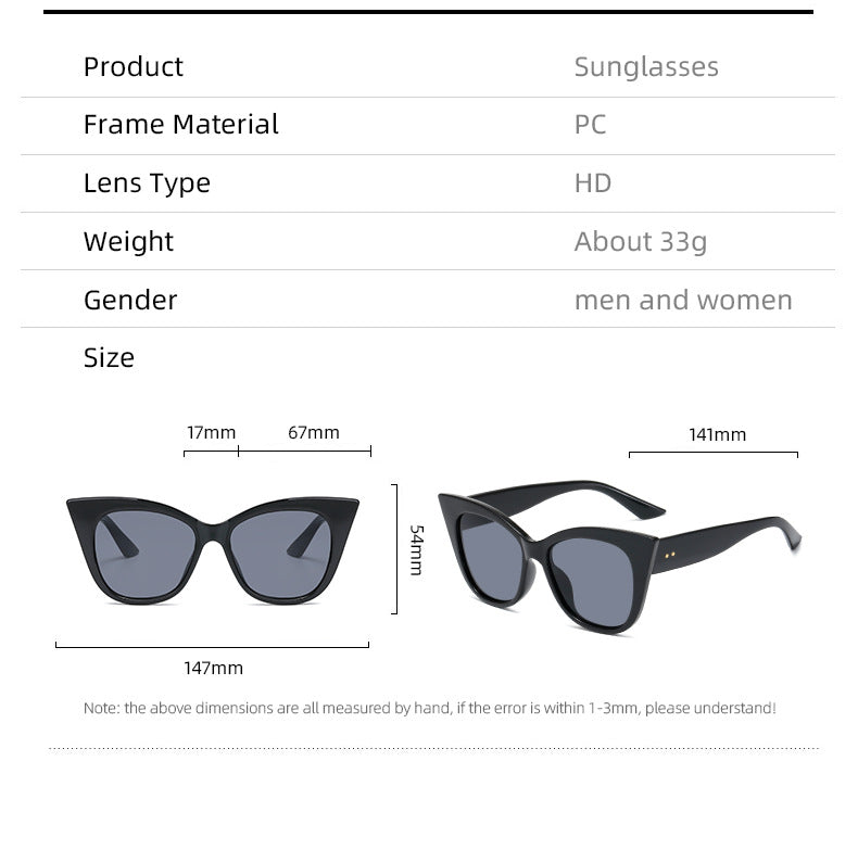 Women extravagant Cat-Eye sunglasses with mirrored lenses Stornfield