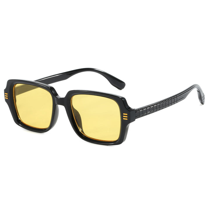 Women's fashionable square sunglasses with textured frame Stornfield