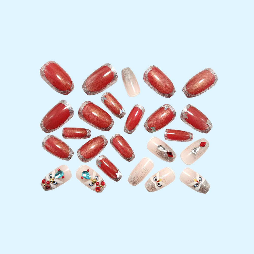 Artificial nails with luxurious 3D decorations Stornfield