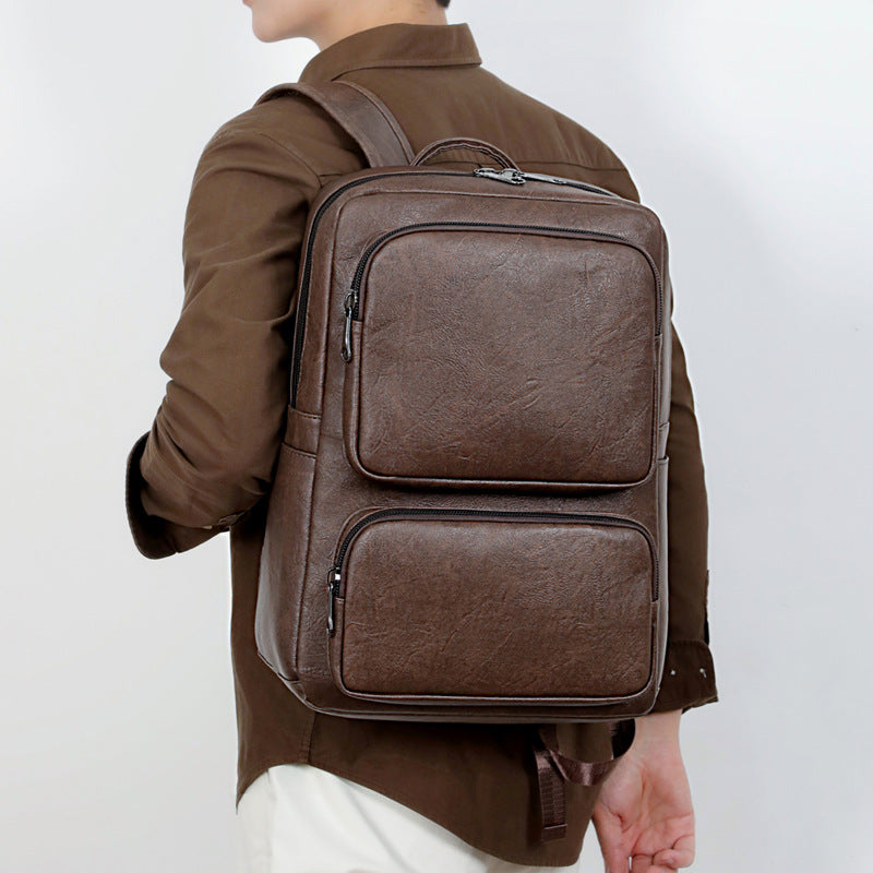 Business Rucksack with High-Quality Artificial Leather and Ergonomic Shoulder Straps Stornfield