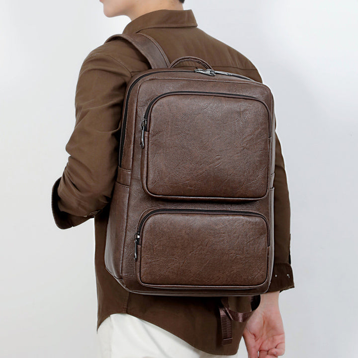 Business Rucksack with High-Quality Artificial Leather and Ergonomic Shoulder Straps Stornfield