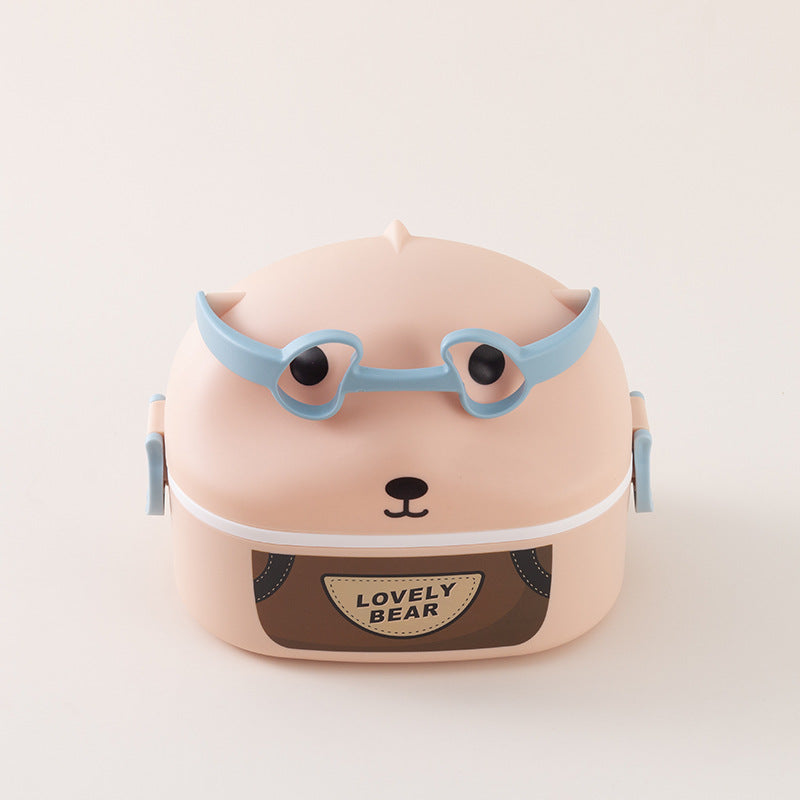 Cute Animal-Themed Portable Lunch Container