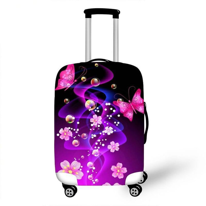Women's hardshell travel suitcase with floral design Stornfield