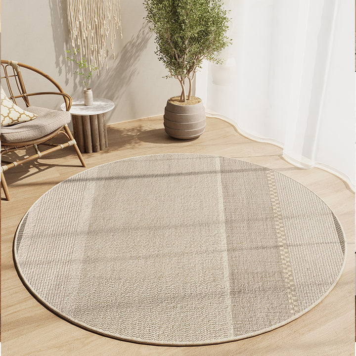 Round Textured Area Rug