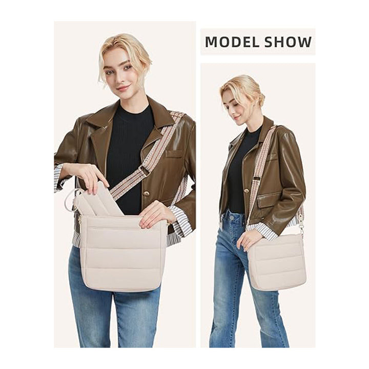 Fashionable shoulder bag with removable card case Stornfield