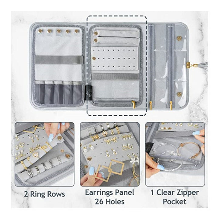 Elegant jewelry organizer with versatile compartments Stornfield