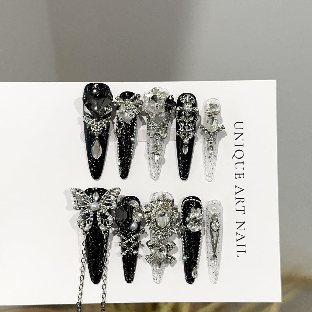 Decorative Rhinestone Hair Clip Set