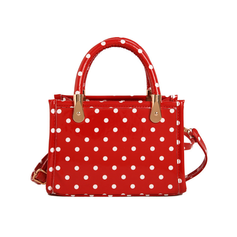 WoChic Polka Dot Handheld Satchel Bag Stornfield