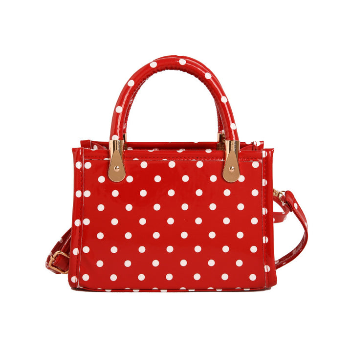 WoChic Polka Dot Handheld Satchel Bag Stornfield