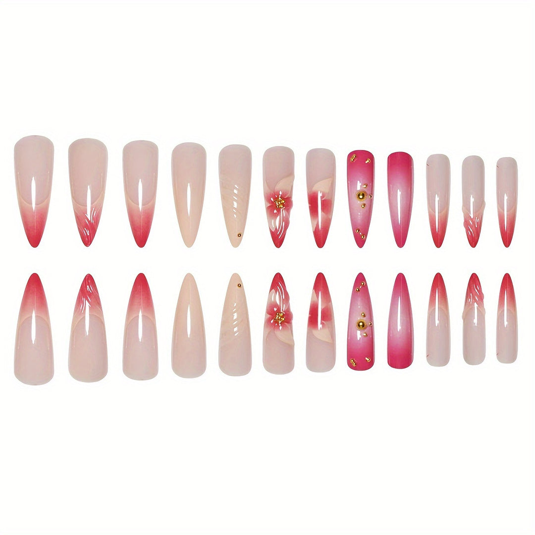 Decorative Press-On Nail Set Stornfield
