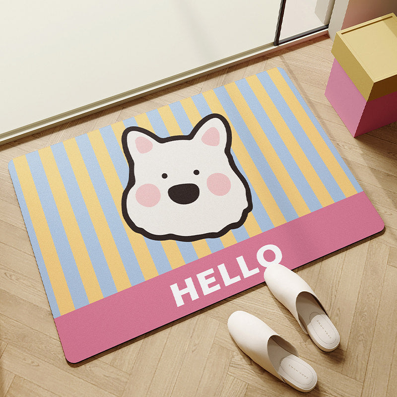 Cute Animal-Themed Indoor Floor Mat